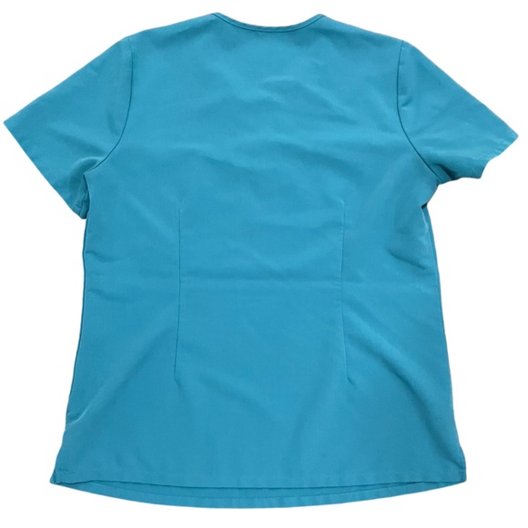 Figs Tops Figs Pocket Scrub Top Green Blue Medium M Hydrogreen